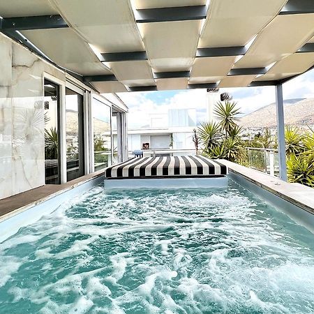 Citycenter Penthouse Mini Private Pool With Hydromassage And Great Town View Athena Bagian luar foto