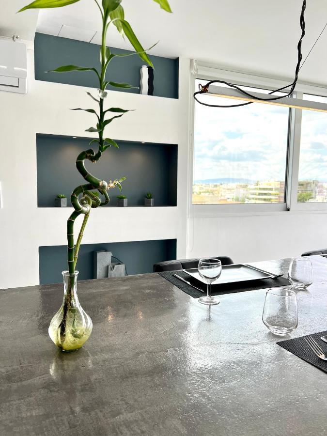 Citycenter Penthouse Mini Private Pool With Hydromassage And Great Town View Athena Bagian luar foto